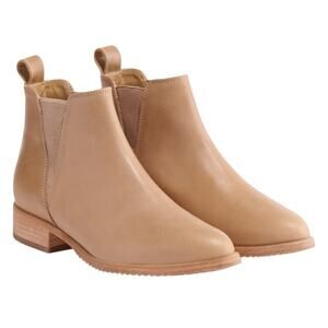 Nisolo Womens Eva Everyday Chelsea Boots US 11 M EU 42 Almond Tan Leather GUC